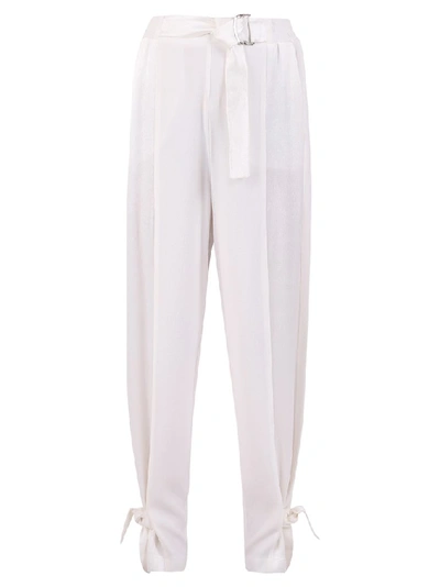 Shop Pinko Marinaro Trousers In White