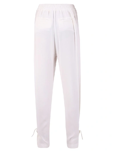 Shop Pinko Marinaro Trousers In White