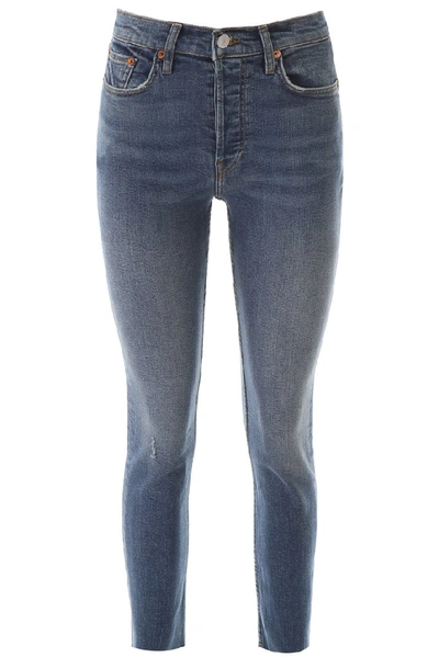 Shop Re/done Skinny Denim Jeans In Blue