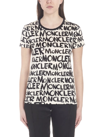 Shop Moncler All Over Logo T In Multi