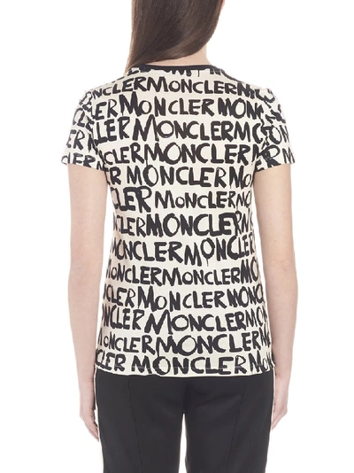 Shop Moncler All Over Logo T In Multi