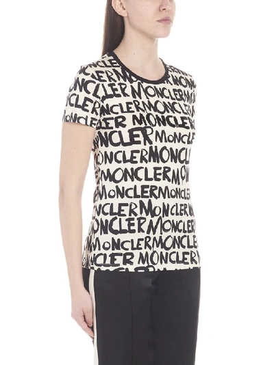 Shop Moncler All Over Logo T In Multi