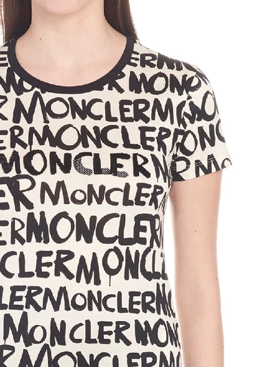 Shop Moncler All Over Logo T In Multi