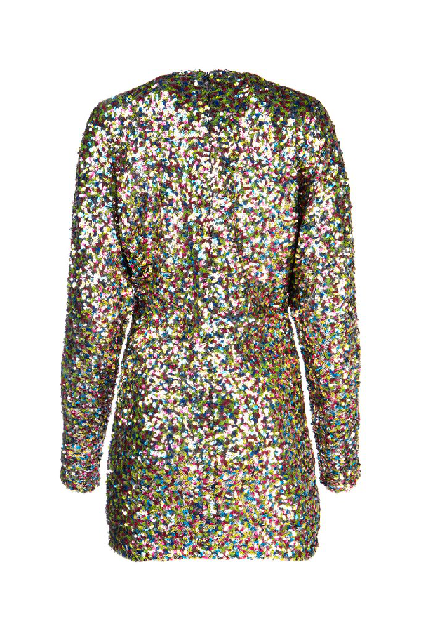 attico green sequin dress