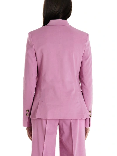 Shop Pinko Double Breasted Blazer In Purple