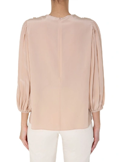 Shop Red Valentino Peter Pan Collared Blouse In Pink