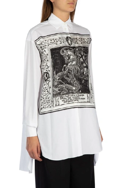 Shop Lanvin Saint Georges And The Dragon Printed Shirt In White