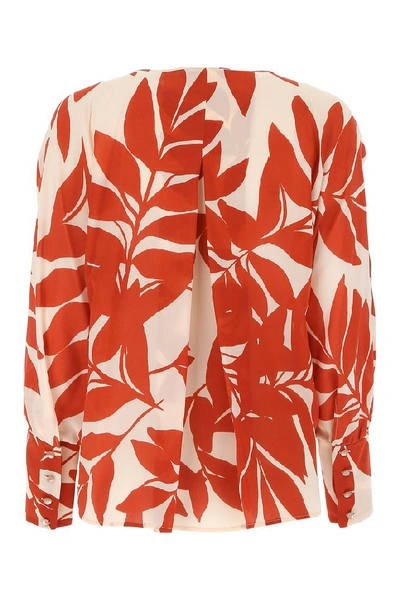 Shop Max Mara Studio Printed Blouse In Multi