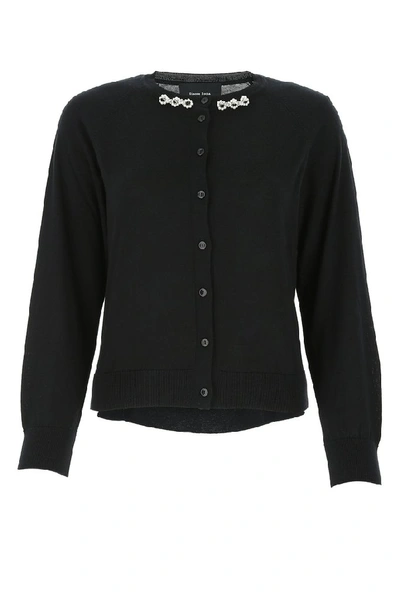 Shop Simone Rocha Embellished Cardigan In Black