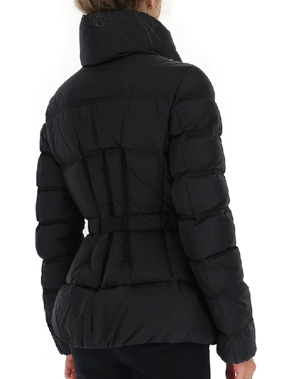 Shop Moncler Alouette Belted Jacket In Black