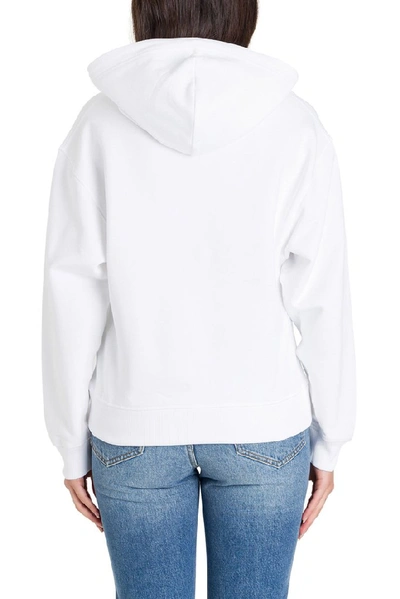 Shop Kenzo Paris Logo Hoodie In White