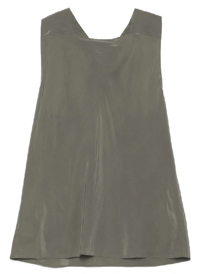 Shop Theory Twist Knot Sleeveless Top In Green