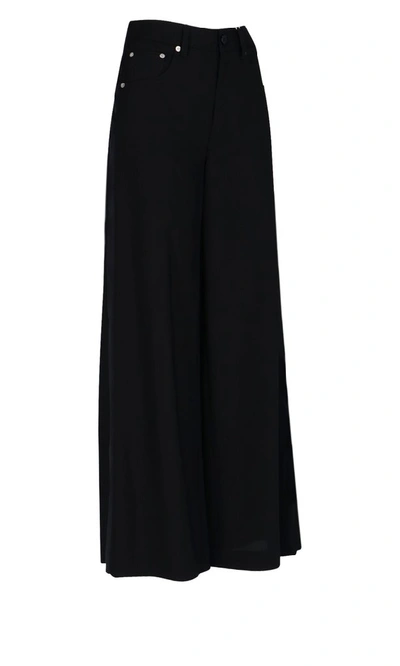 Shop Mm6 Maison Margiela Palazzo Pants In Black