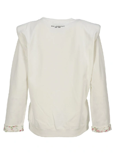Shop Philosophy Di Lorenzo Serafini Logo Sweatshirt In White