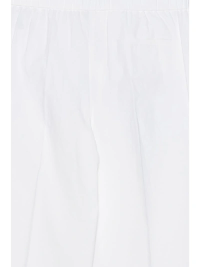 Shop Theory Cropped Wide Leg Pants In White