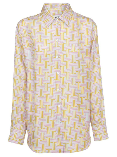 Shop Lanvin Graphic Print Shirt In Multi