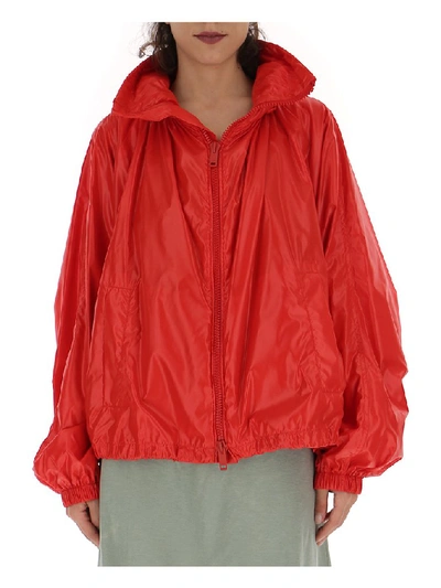 Shop Givenchy Oversized Rain Jacket In Red