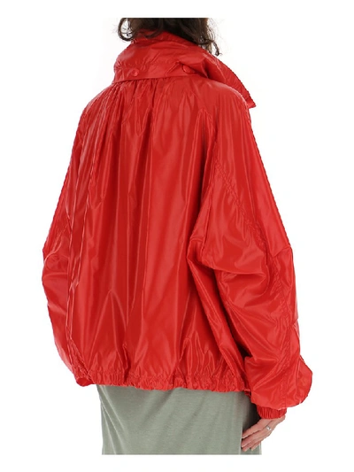 Shop Givenchy Oversized Rain Jacket In Red