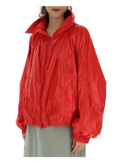 Shop Givenchy Oversized Rain Jacket In Red