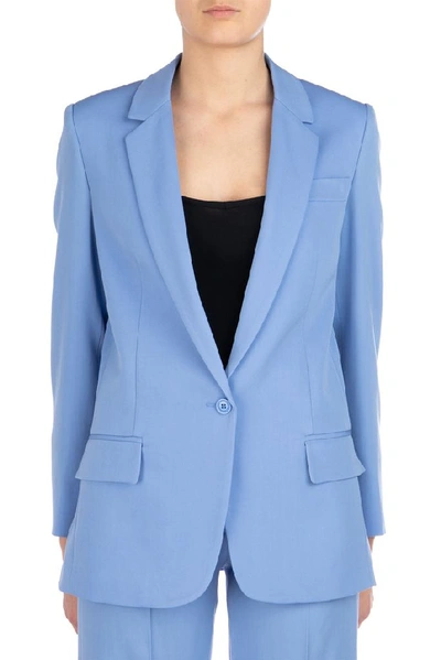 Shop Stella Mccartney Oversize Blazer In Azzurro