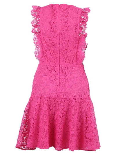 Shop Pinko Macramé Mini Dress