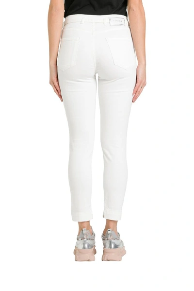 Shop Pinko Skinny Cropped Jeans In White