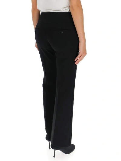 Shop Gucci Gg Belted Flare Pants In Black