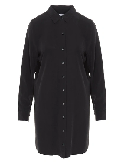 Shop Equipment Plain Shirt Dress In Black