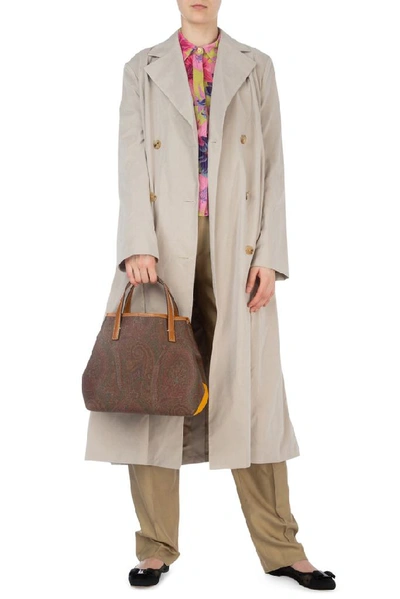 Shop The Row Belted Trench Coat In Beige