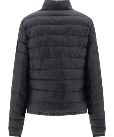 Shop Moncler Lans Zip In Black