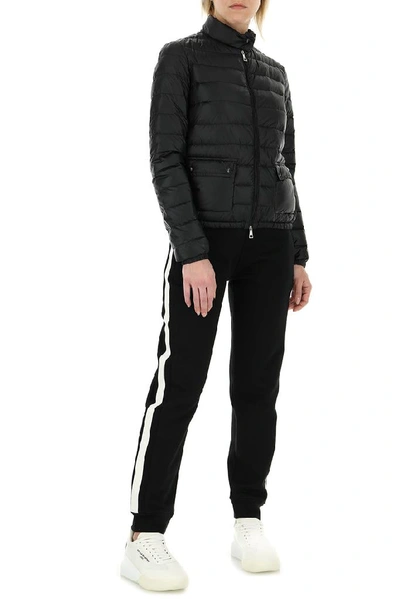 Shop Moncler Lans Zip In Black