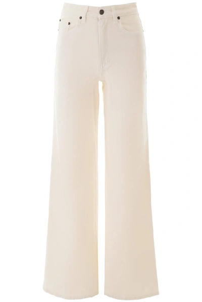 Shop The Row Issa Wide Leg Jeans In White