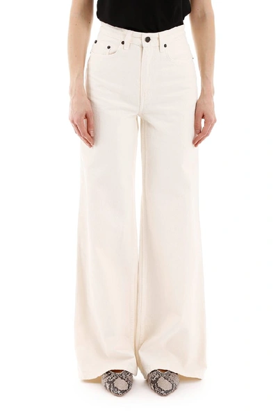 Shop The Row Issa Wide Leg Jeans In White