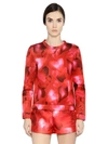 VALENTINO HEARTS PRINTED TECHNO JERSEY SWEATSHIRT,62IADG001-QzUw0