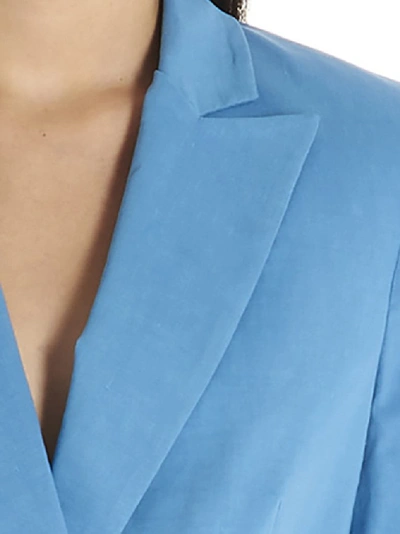 Shop Pinko Double Breasted Blazer In Blue
