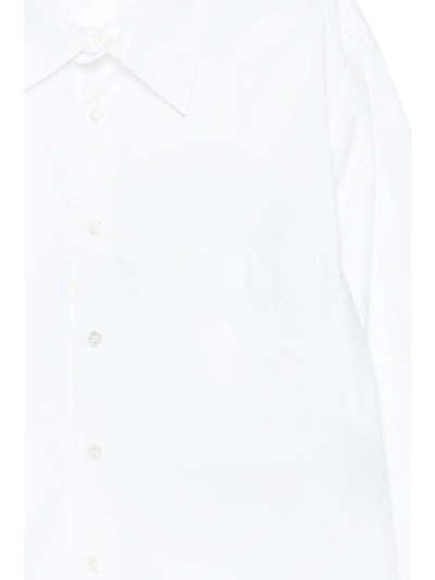 Shop Ann Demeulemeester Front Pocket Shirt In White