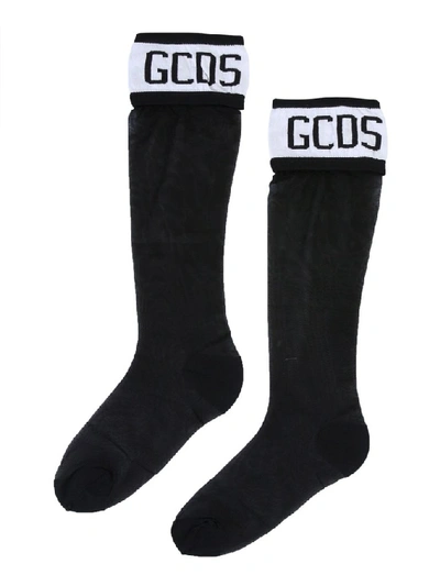 Shop Gcds Logo Socks In Black