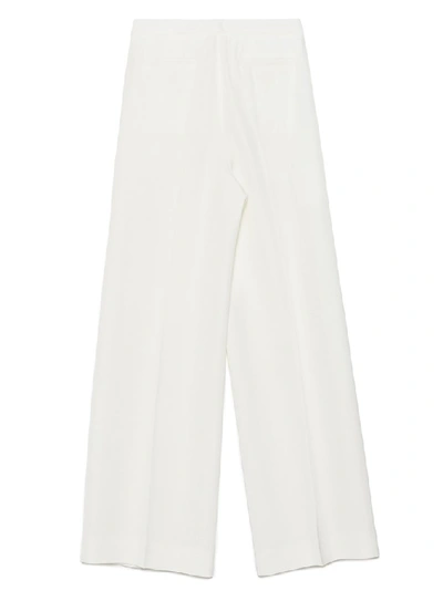 Shop Jil Sander Wide Leg Trousers In White
