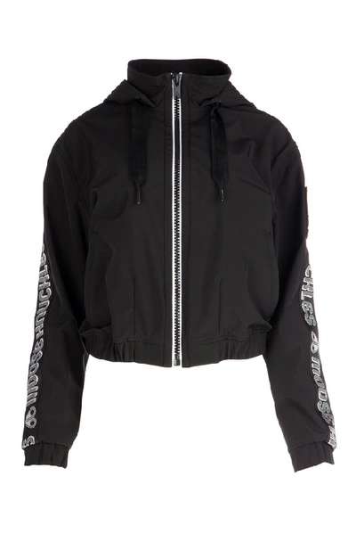 Shop Moose Knuckles Angrignon Bomber Jacket In Black