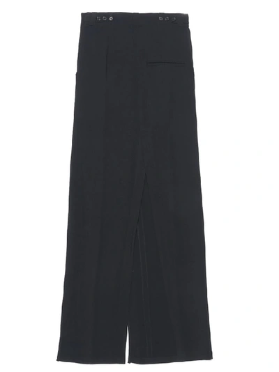 Shop Ann Demeulemeester High Slit Maxi Skirt In Black