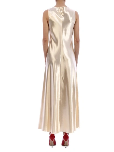 Shop The Row Metallic Maxi Dress In Beige