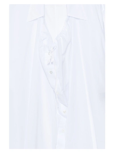 Shop Ann Demeulemeester Oversized Shirt In White