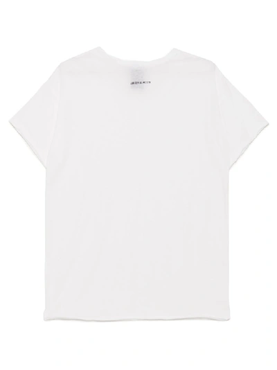 Shop Ann Demeulemeester Printed T In White