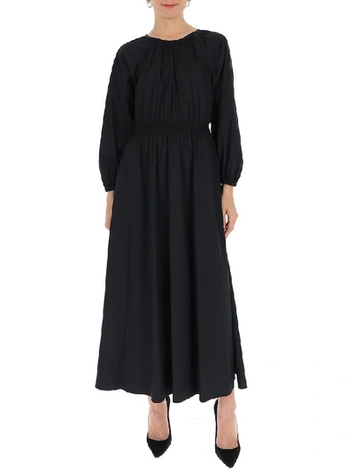 Shop Max Mara 's  Ruched Maxi Dress In Black