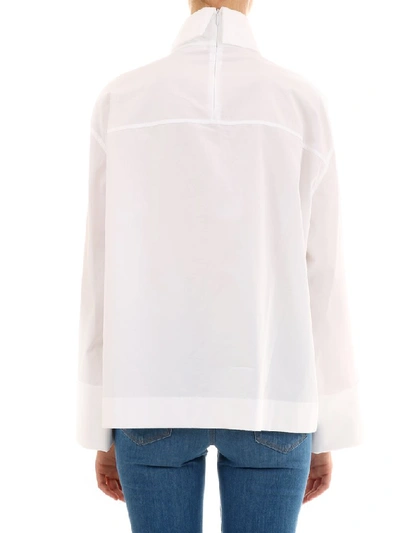 Shop The Row Turtleneck Shirt In White