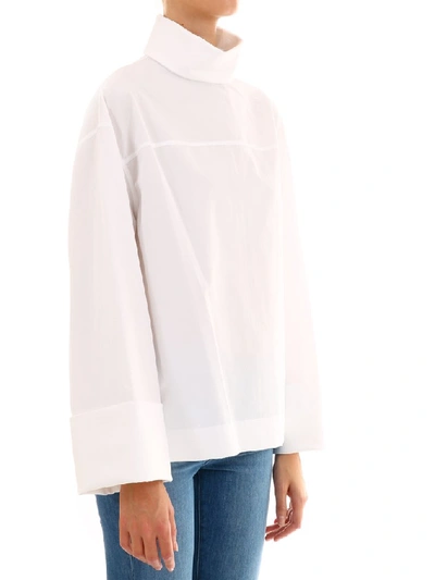 Shop The Row Turtleneck Shirt In White