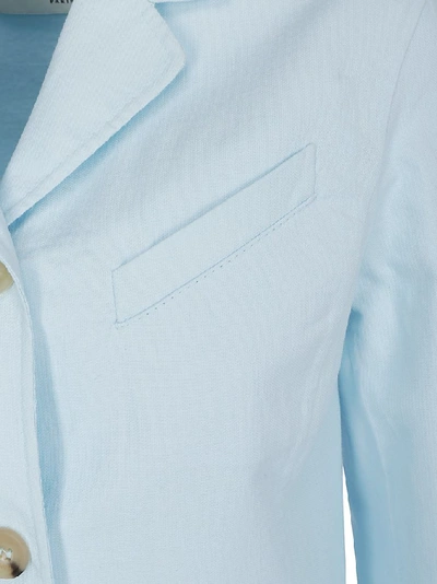 Shop Lanvin Single Breasted Coat In Blue