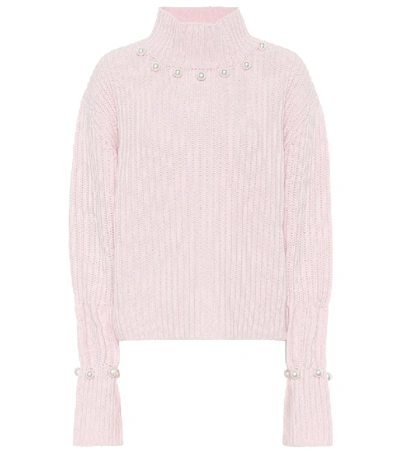 Shop Jw Anderson Wool And Cashmere Sweater In Pink