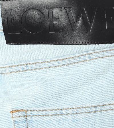 Shop Loewe High-rise Straight-fit Jeans In Blue