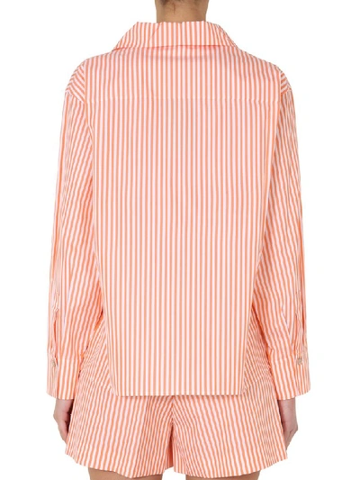 Shop Kenzo Logo Stiped Shirt In Pink